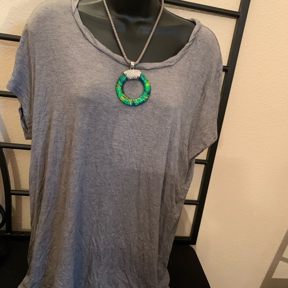 Plus size grey Faded Glory Shirt